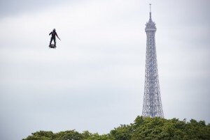Traditional Bastille Day military parade in Paris