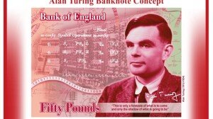 Bank of England's 50 GBP note featuring British computer pioneer and codebreaker Alan Turing
