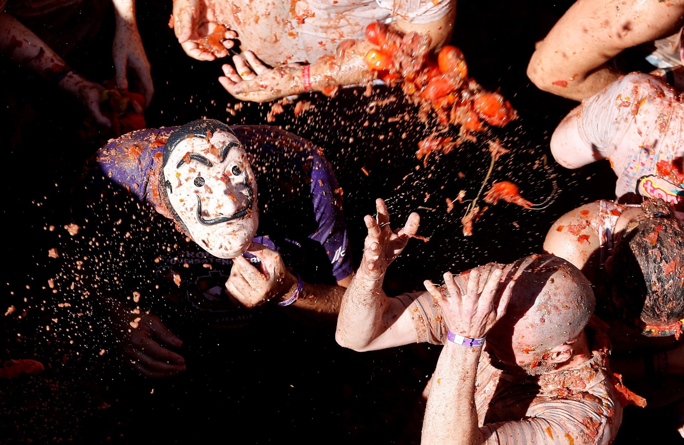 Tomatina fiesta in Bunol, Valencia