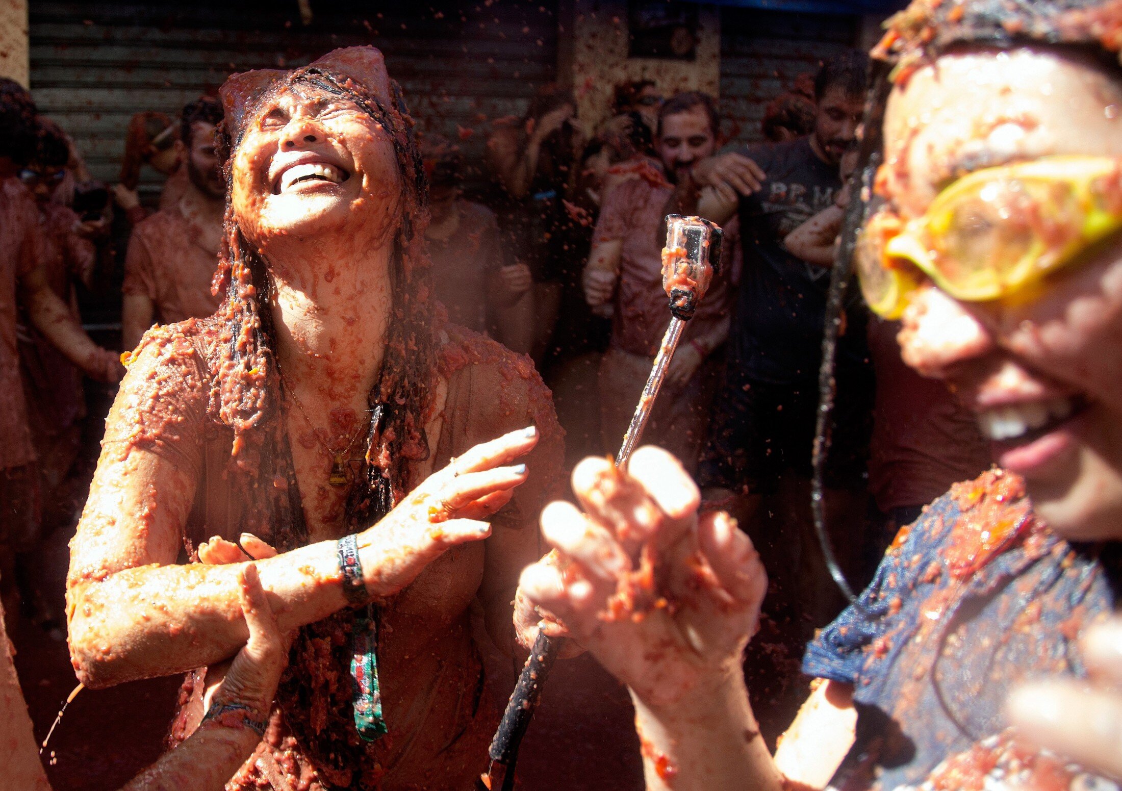 Tomatina fiesta in Bunol, Valencia