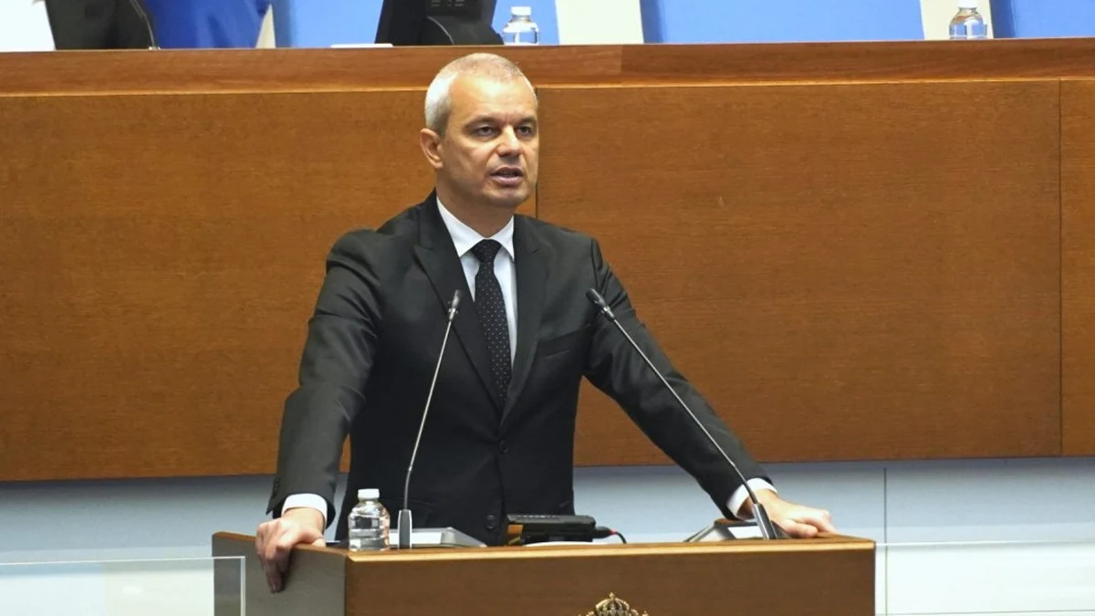Костадин Костадинов призова за комитет за провеждане на референдум