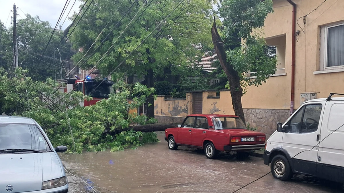 Порой блокира жена в кола в Хасково
