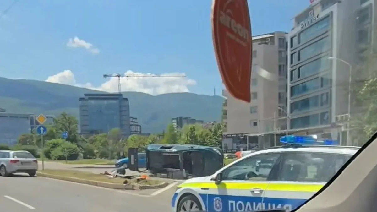 Жена пострада при катастрофа в София