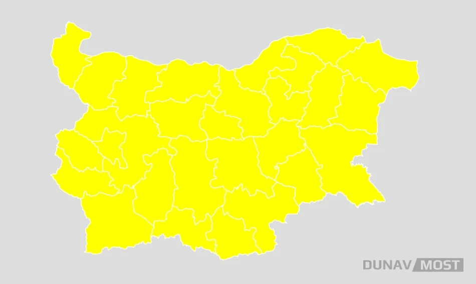 Жълт код за опасни горещини в цяла България
