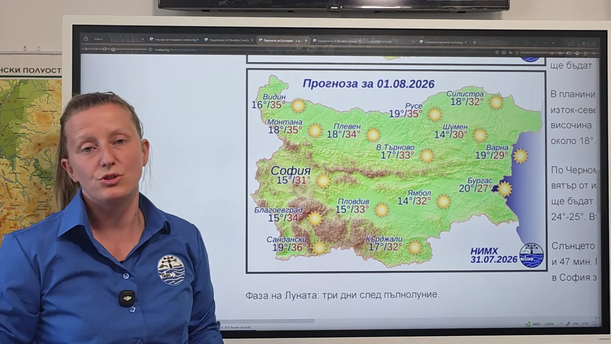 До 36 градуса в първия ден на август